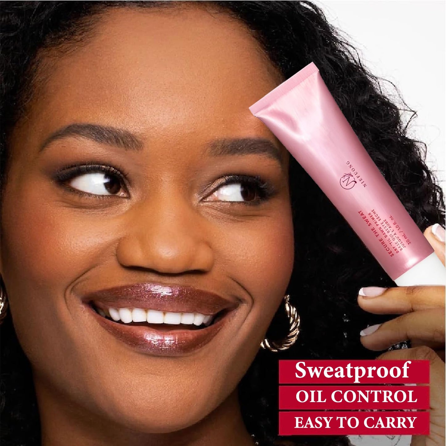 SHEBEEDO Primer Makeup, Secure The Sweat Waterproof Mattifying Primer, Oil Sucker Primer Makeup, Full Coverage Foundation Base Long Lasting Primer, Natural Firming Matte Primer Makeup