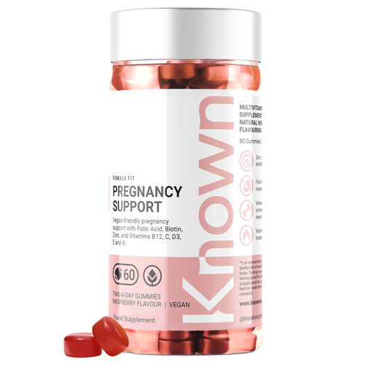 Pregnancy Vitamin Gummies for Women with 400mcg Folic Acid by Known | 60 Two-a-Day Gummies (One Month’s Supply) | Prenatal & Postnatal Support | Raspberry Flavoured Gummies (2)