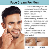 Fankayi Men's Skin Tightening Face Cream,Anti Aging Moisturizer to Reduce Fine Lines and Wrinkles,Facial Cream for Men,Mens Moisturiser Face,Tinted Moisturiser Men,Day & Night Use,Suitable for All Skin Types