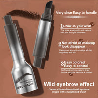 SingHao Brow-Fection Angled Brush Eyebrow Pencil,Liquid Eyebrow Pen,Shaping Outlining Filling Eyebrow Makeup,Liquid Eyebrow Brush,Natural Brows Eyebrow Pen,Makeup Eyebrow Pencil,Waterproof Brow Pen#01
