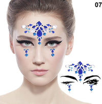 Glamza Festival Face Jewels x6 Sets of Face Gems PLUS x9 Sachets of 10g Glitter Pouches for Face & Body