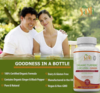 Organic Turmeric, Ginger & Black Pepper HVC x 120 (Sash)