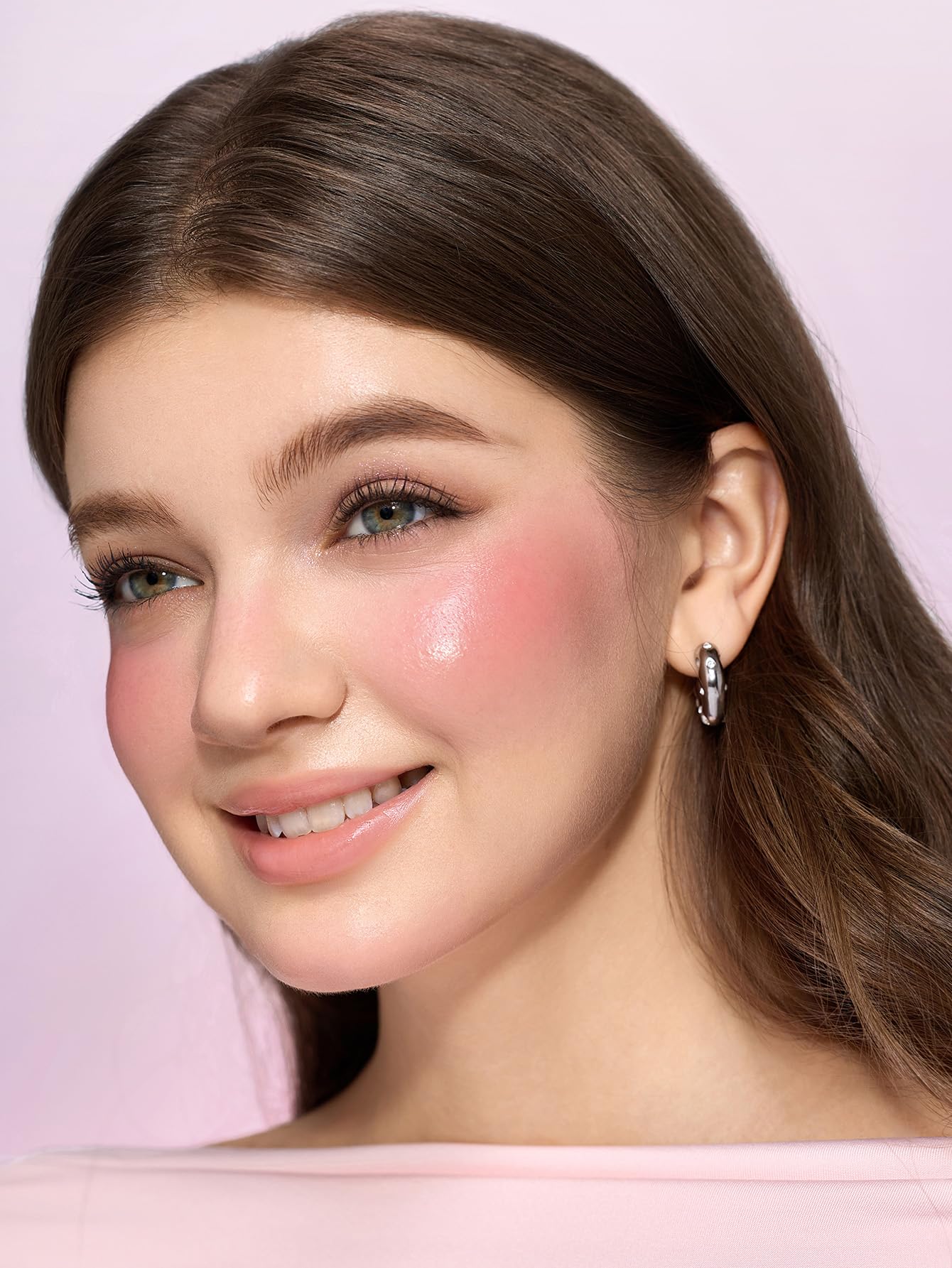 SHEGLAM Glass Glow Blush Stick Cream for Cheek and Lip, Waterproof Hydrating Tinted Solid Moisturizer Blendable Natural Grow Nude Face Blush Makeup-Cherry Express