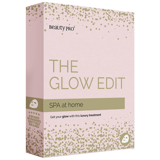 BeautyPro BEAUTYPRO THE GLOW EDIT Spa at Home with 2 Face Masks & 1 Under Eye Mask | Packed Full of Natural Ingredients | Pamper Hampers for Women | Skin Care Sets & Kits |