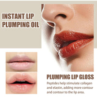 Ruojiar Plum/pify Plumping Serum Oil,Plum/pify Lip Oil Plumper,Moisturizing Lip Boosting Serum,Plumping Lip Gloss,Lip Plu/mping Lip Gloss,Lip Oil Clear,Lip Primer for Women,Non-Sticky,Lip Moisturizer