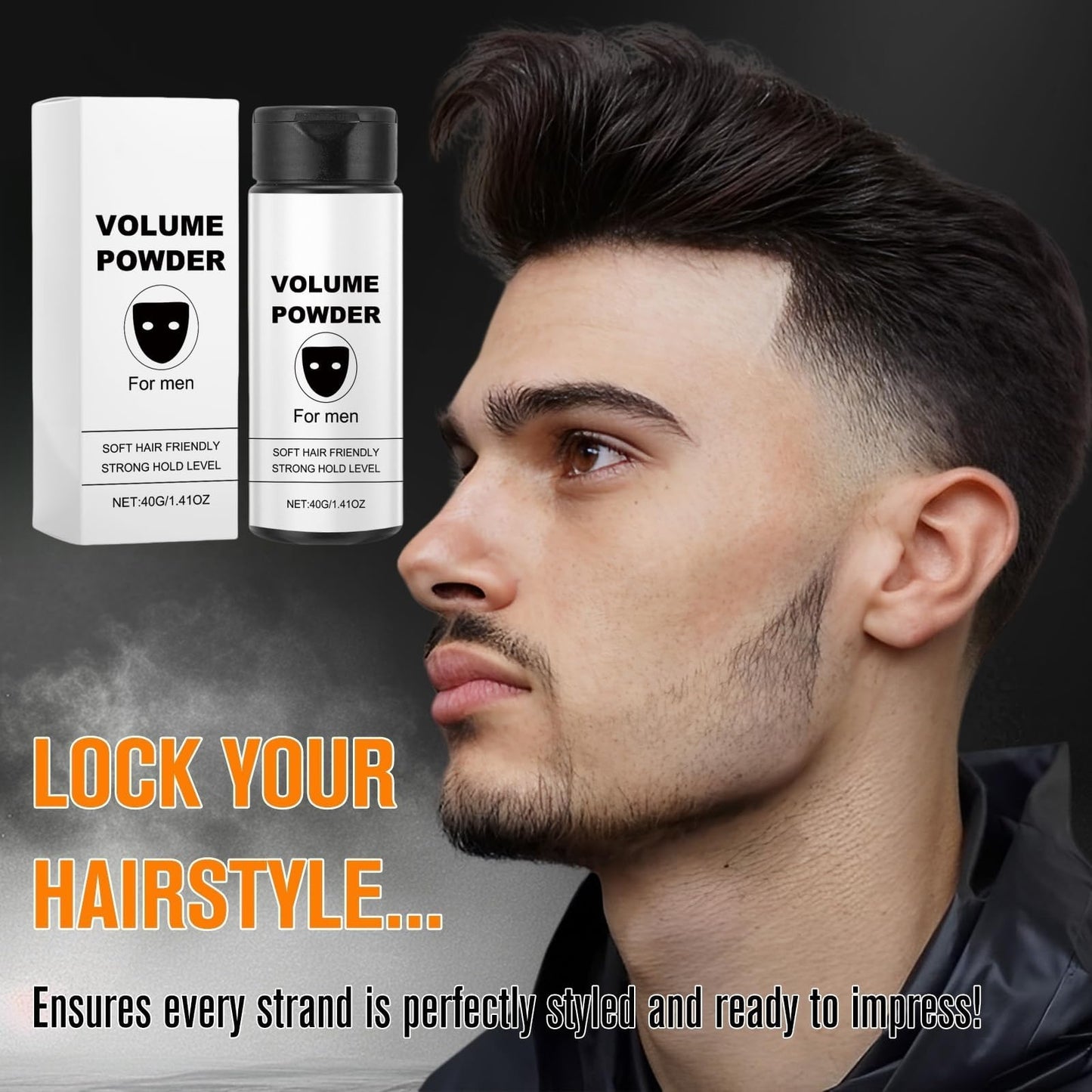 CUOFOL Hair Styling Texturising Powder,Volume Powder for Men,Hair Texture Pow/der,Volumizing Pow/der for H/air,Light Control Natural Matte Look,Ha/ir Styling Products Men,Long-Lasting Hold and Easy to Apply