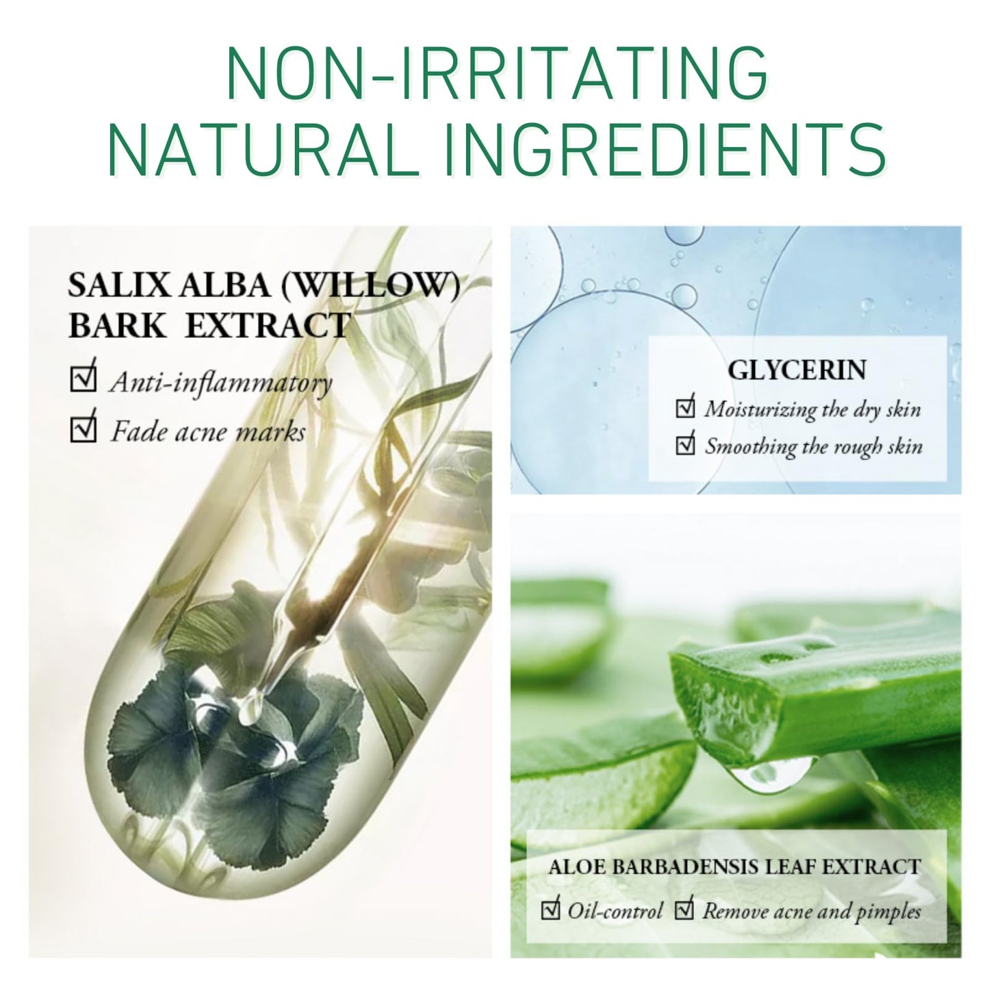 Trendyfave 2pcs Acne Scar Treatment Gel, Acne Aloe Vera Gel For Face, Acne Scar Removal Cream, Aloe Vera Cream For Acne, Pimples, Face Blemishes, Blackheads, Acne Treatment Acne Cream - 20g/0.76oz