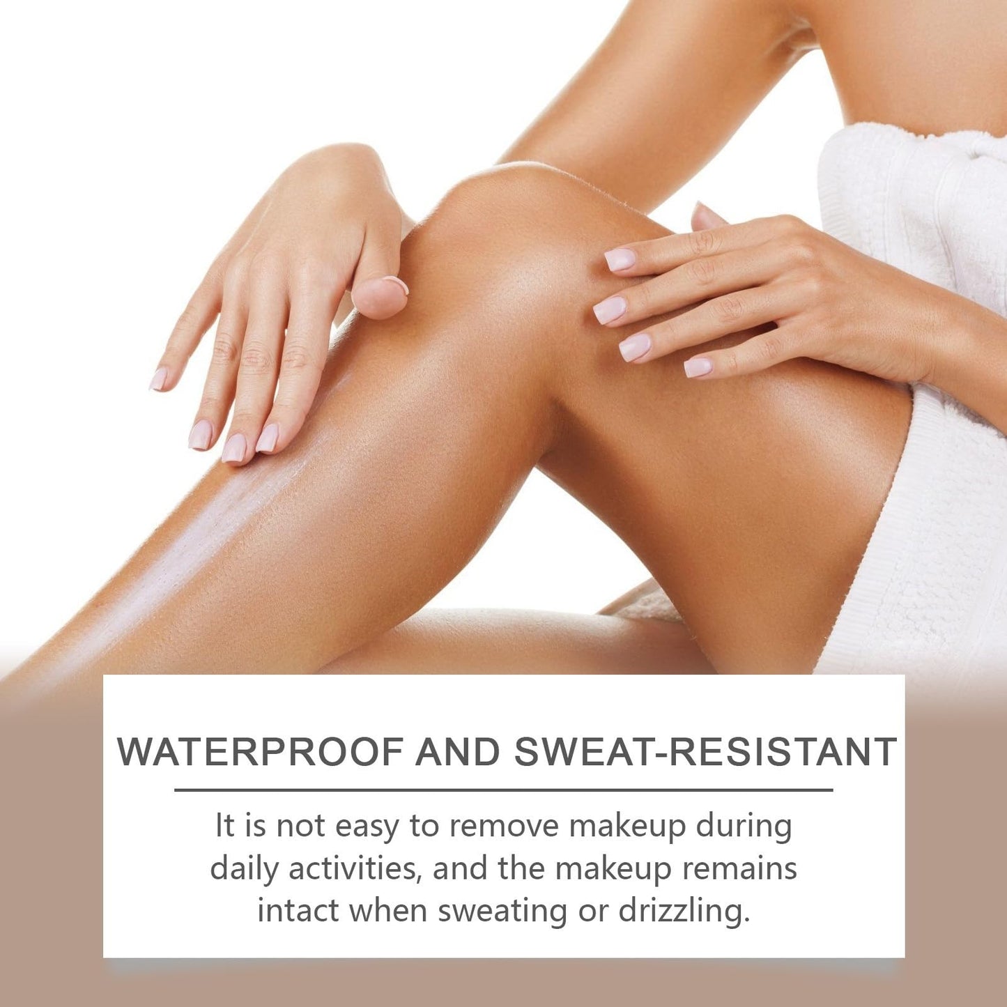 SingHao Leg Makeup Waterproof No Transfer,Vein Cover-Up Cream,Leg Makeup Cover Concealer,Long Lasting Leg and Body Scar Cover Up,Concealer Full Coverage,Body Foundation for Legs,Body Make Up(Wheat Color)