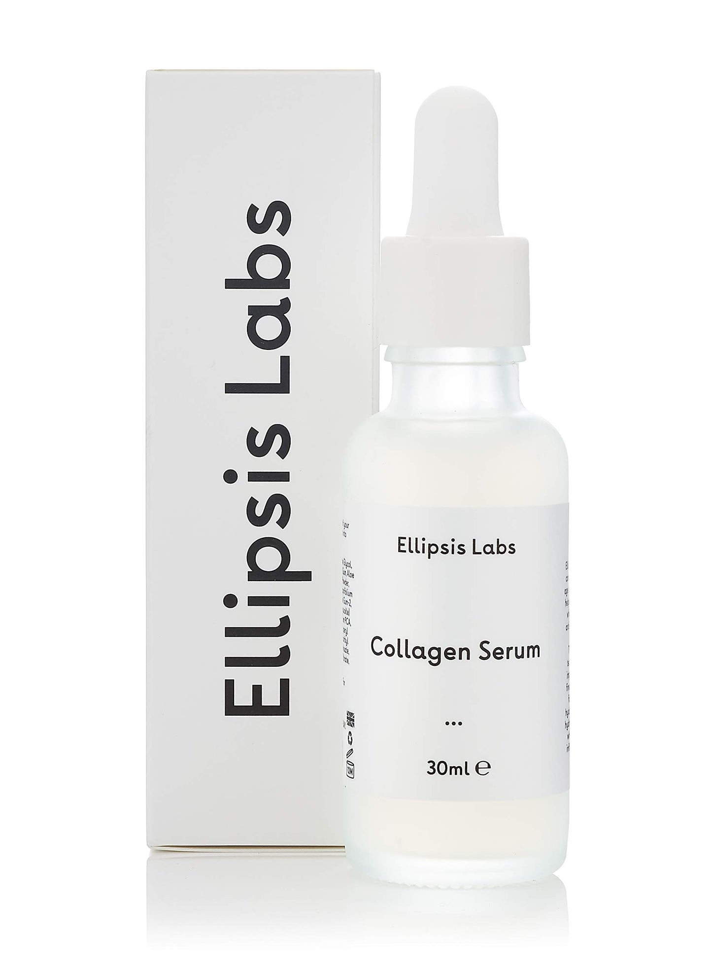 Collagen Serum by Ellipsis Labs. Anti ageing peptide serum with collagen-boosting properties for improving fine lines and wrinkles. 30ml / 1 fl.oz
