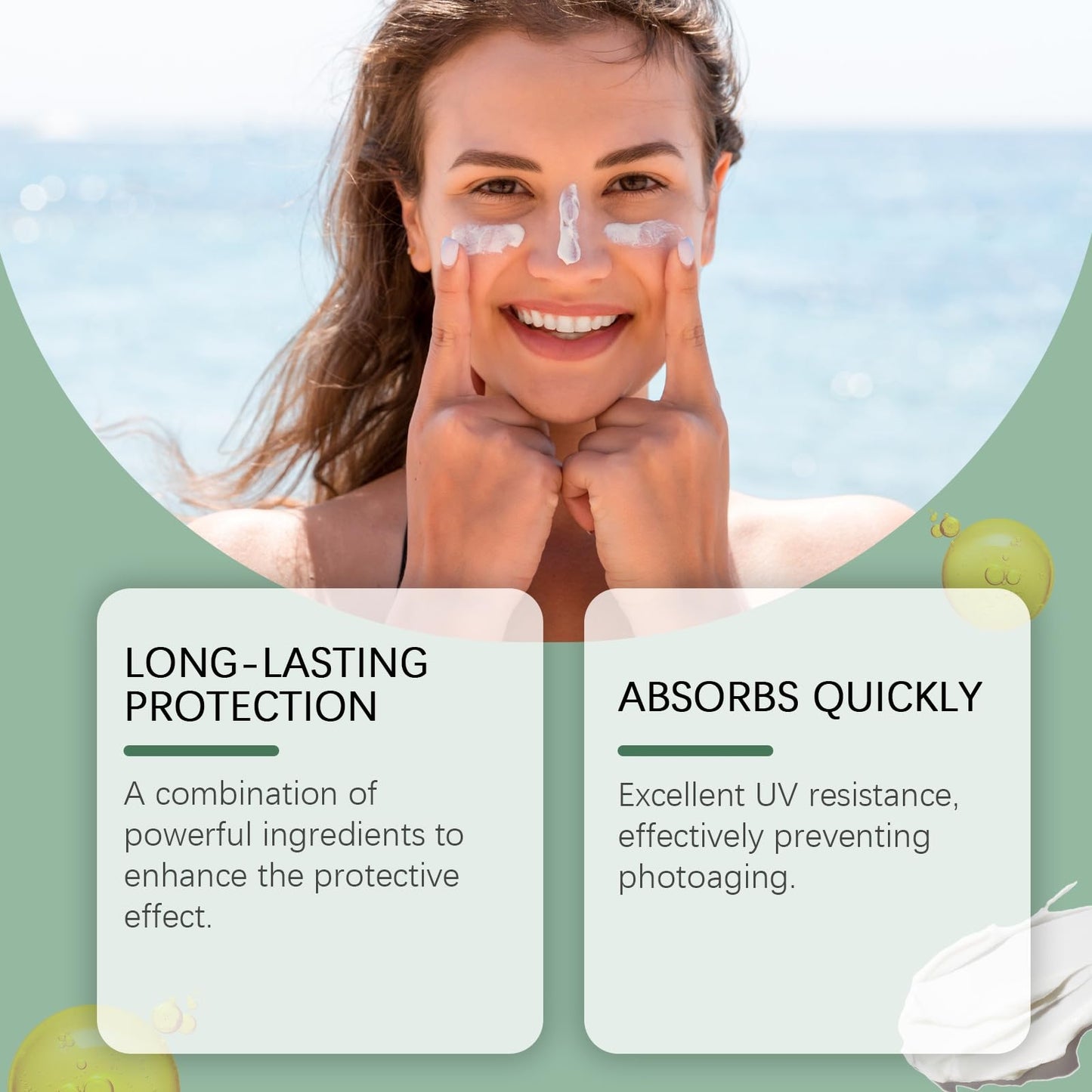 OuXing Non Nano Sunscreen Balm,Beef-Tallow Sunscreen Balm,Natural Tallow Sun Cream for Face & Body,Natural Non Nano Sun Cream,SPF50 Suncream,Beef-Talow and S-un Balm,Tal-low Fac-e Cre-am,Fa-ce Su-n Crea-m