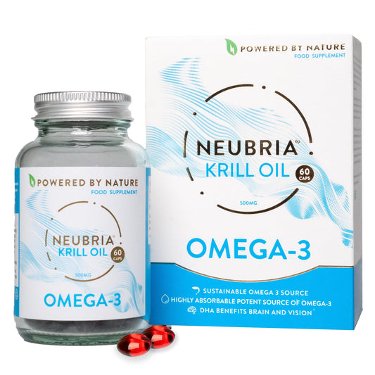 NEUBRIA Krill Oil Advanced Omega-3 Supplement - High Strength 1000mg - Phospholipids, EPA & DHA with Astaxanthin and Choline - Fish Oil Alternative, Cognitive Formula - Antarctic Krill - 60 Softgels
