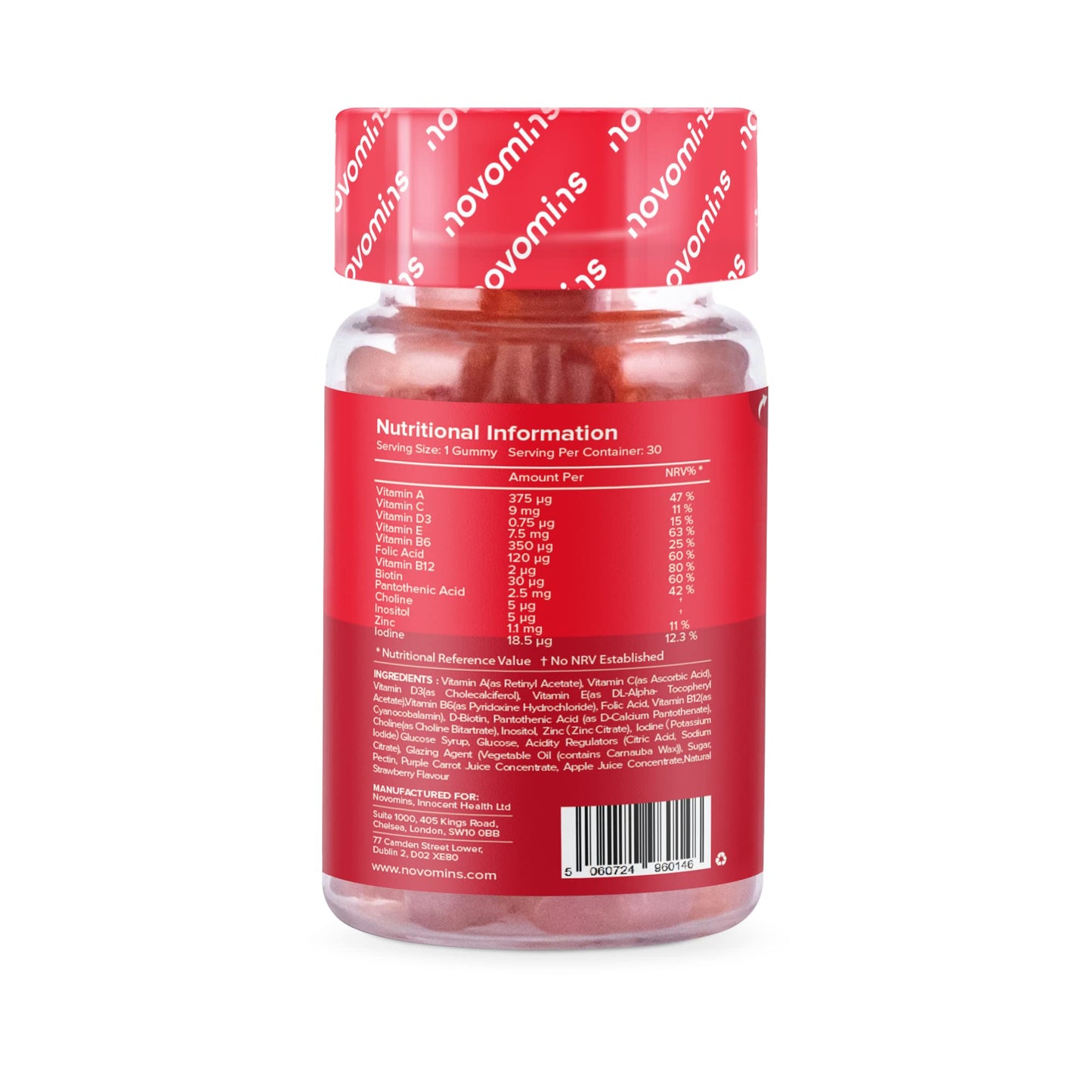 Kids Vitamins - Kids Multivitamin Gummies – 1 Month Supply - Chewable Kids Multivitamin - Vegan - Gluten Free – 13 Essential Childrens Vitamins – Kids Vitamins by Novomins