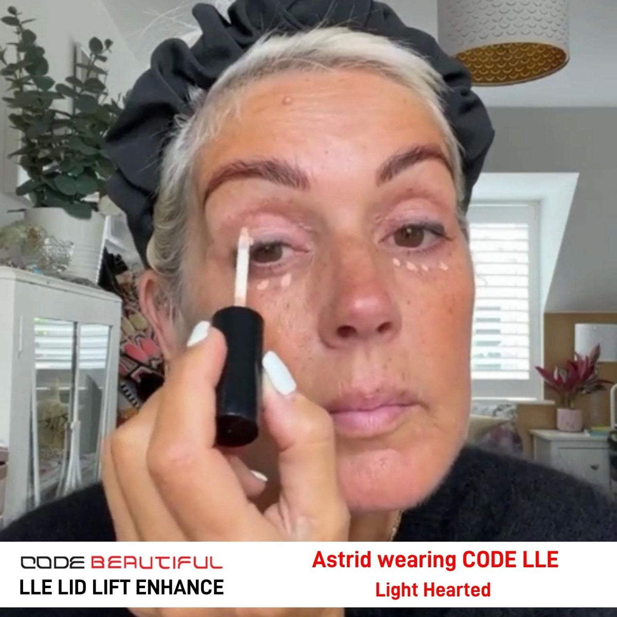 Code Beautiful CODE Beautiful Eye Primer and Under Eye Concealer | Eye concealers | Eyeshadow Primer | Eye Lift - The Antidote To Tired Eyes | Vegan & Cruelty Free | LLE Lid Lift Enhance (Light Hearted)
