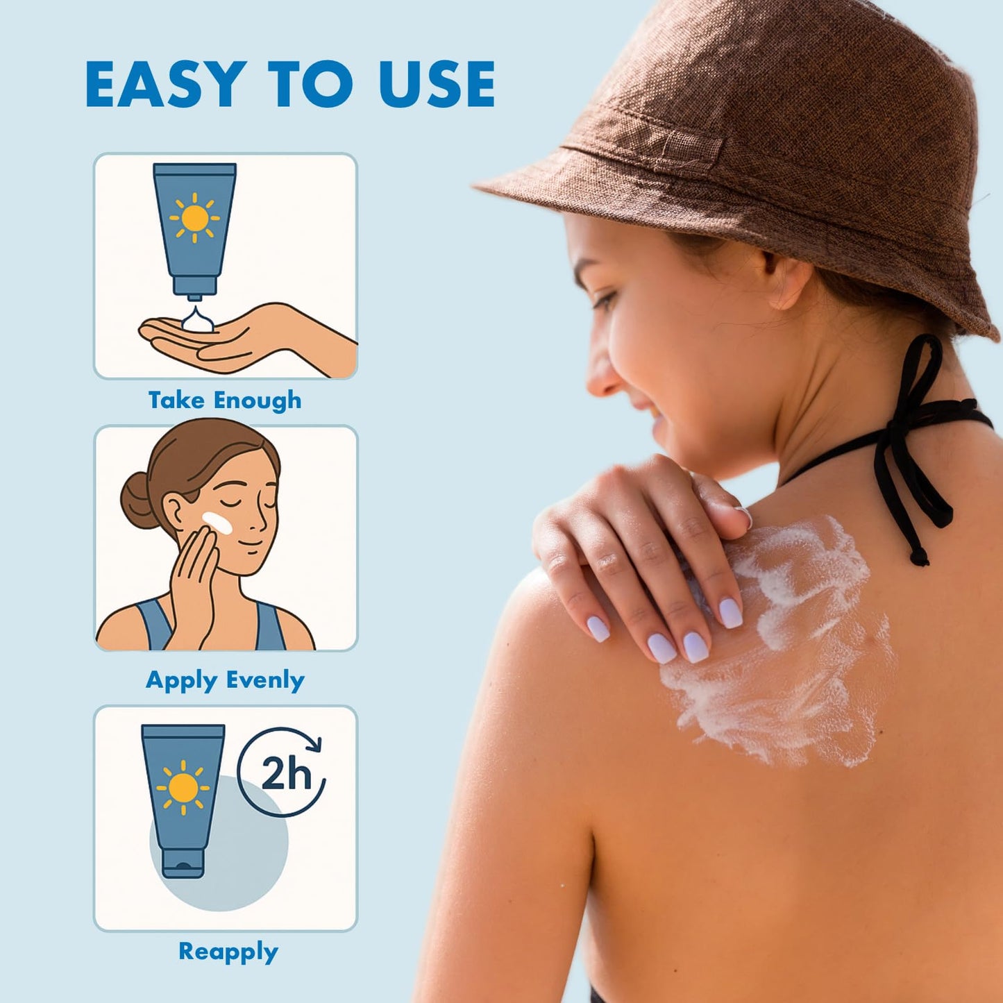 CTUBLIAUNX Factor 100 Sun Cream Face & Body - Ultra High Protection Sunblock Against UVA/UVB, Non-Greasy SPF 100 Sunscreen Lotion for Daily Use