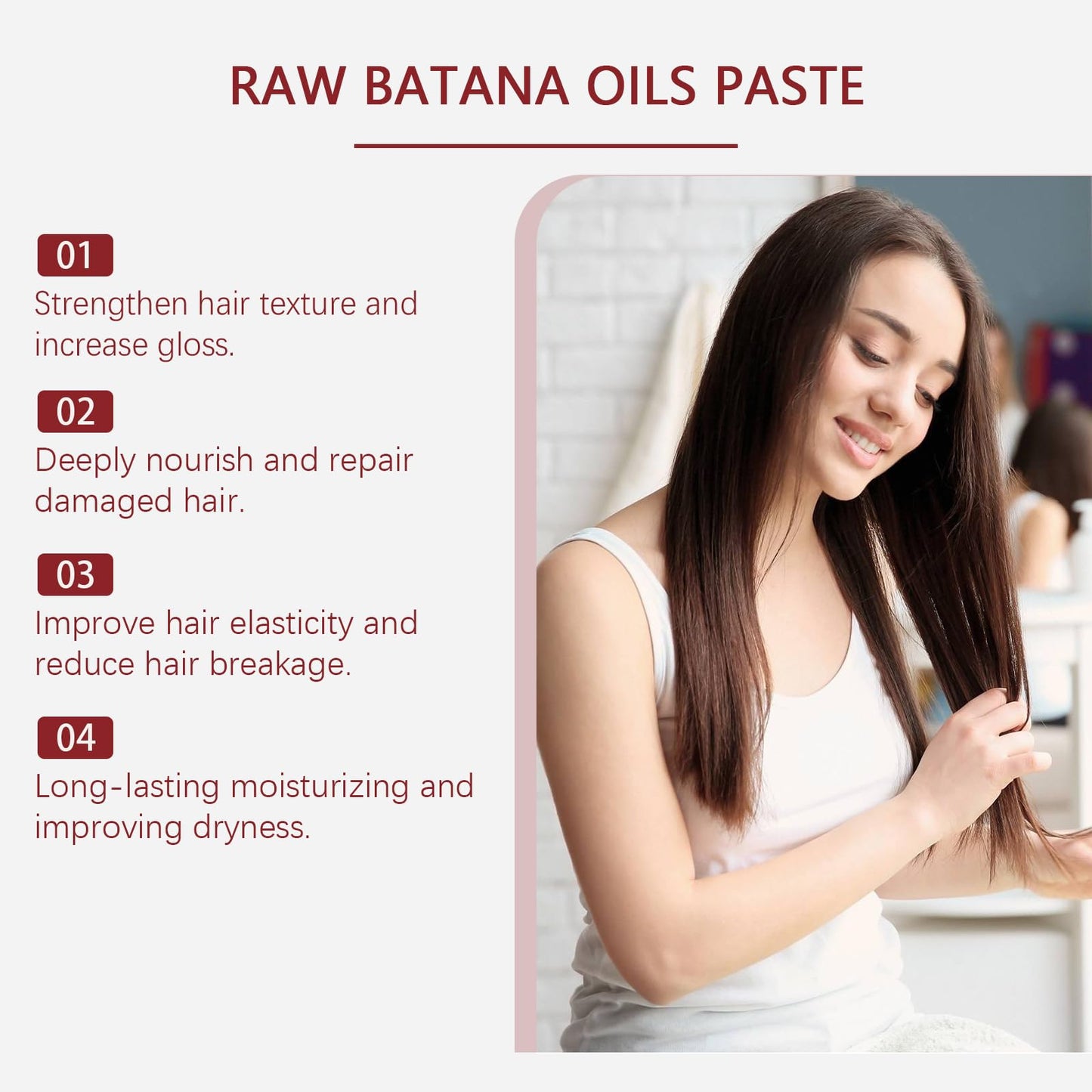 Generic Batana Oil For Hair 2025, Raw Batana Oil Hair Mask Nourishes Hair, Moisturizes, Smooths And Shines, Improves Dryness And Frizziness, And Treats Hair Men & Women