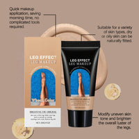 SingHao Leg Makeup Waterproof No Transfer,Vein Cover-Up Cream,Leg Makeup Cover Concealer,Long Lasting Leg and Body Scar Cover Up,Concealer Full Coverage,Body Foundation for Legs,Body Make Up(Wheat Color)
