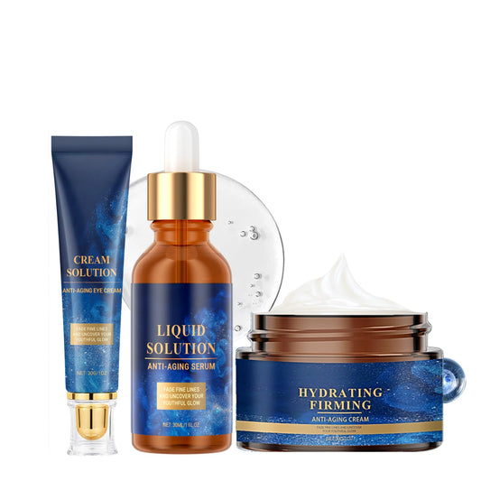IZBEAUVO Olavitas Liquid Solution Anti-Aging Serum & Hydrating Firming Anti-Wrinkle Cream - Eye Cream