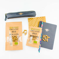 Organic Bee Pollen HPMC Capsules 1000mg B-Complex Vitamins B1 B2 B9 C E and Copper Vegan Halal Kosher (60 Capsules)