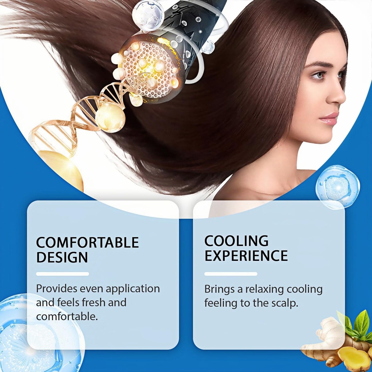 Sca-lp Cooling Hair Ampoule, Hair Growth Serums for Hair Loss,Sca-lpy Ha-ir Gro-wth Serum for Men & Women,Ha-ir Loss Treatment for Women,Ha-ir Oil for Dry Damaged Ha-ir,Dry Ha-ir Treatments