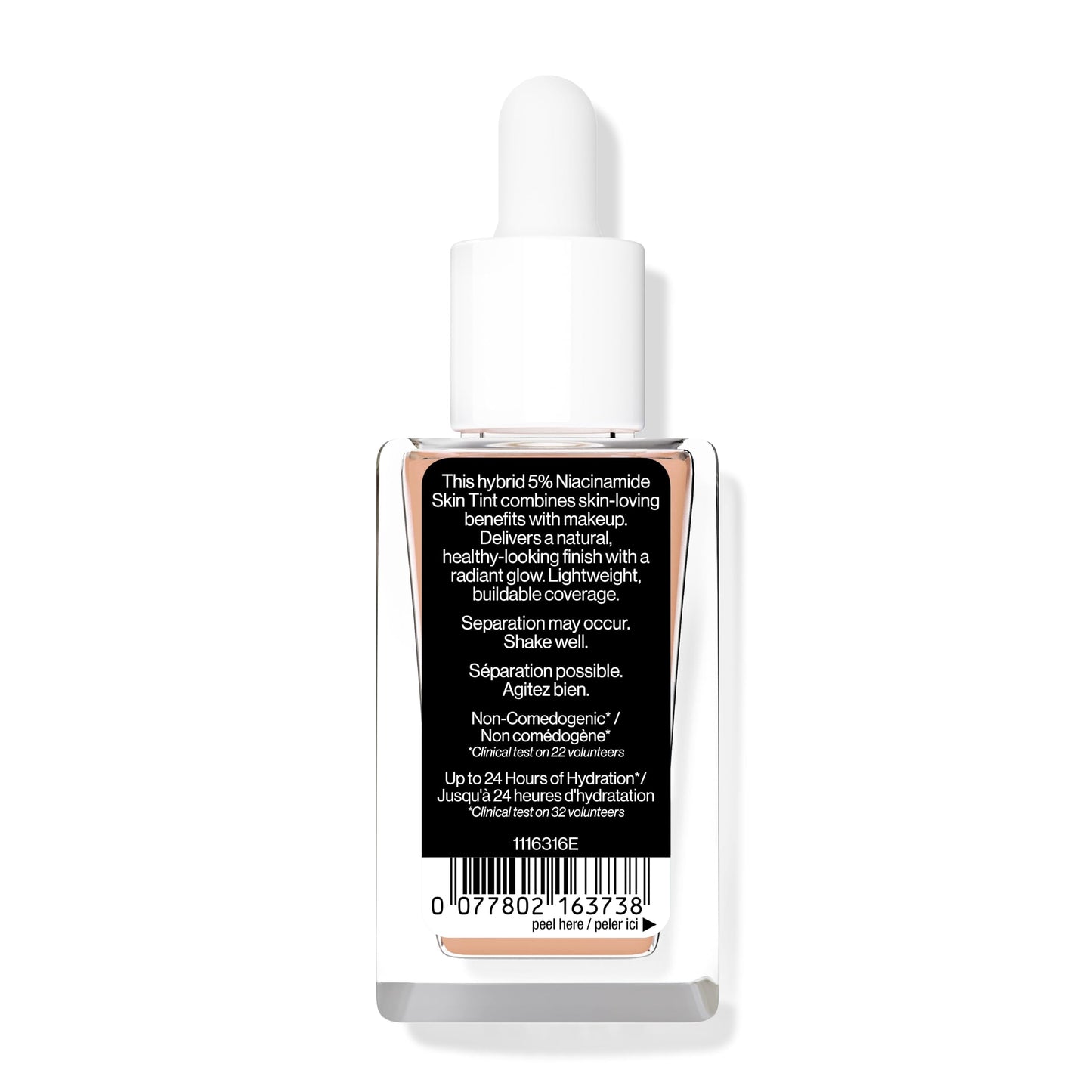 Wet n Wild Bare Focus Niacinamide Skin Tint, Lightweight Foundation with Buildable Formula, Enriched with Hyaluronic Acid and Vitamin E for a Radiant Look, Light Medium Sand