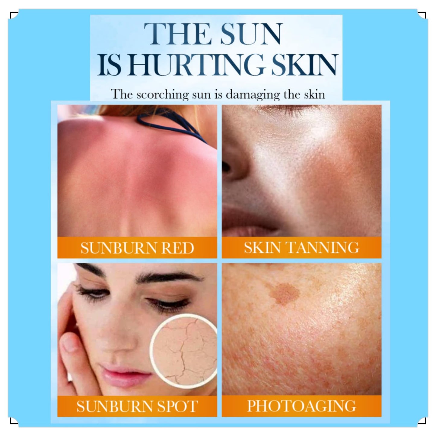 GUOUURR Vitamin C Tinted Sunscreen SPF 50 - Face & Body Moisturiser for Women | Skin Tint, Facial Sunscreen & Sun Cream | Tinted Moisturiser with SPF 50, Lightweight & Non - Greasy Formula