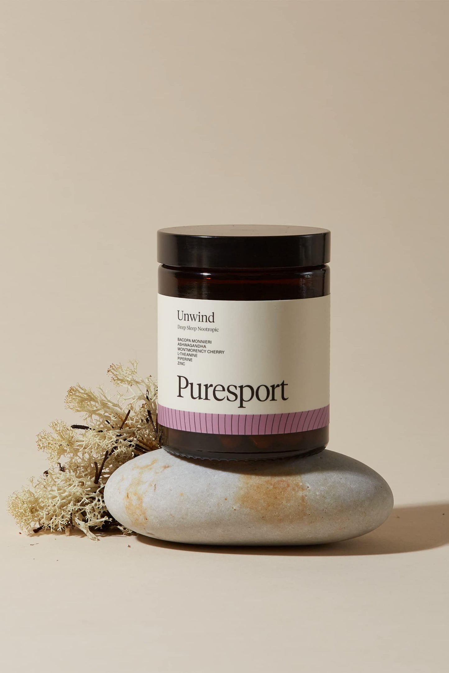 Puresport Unwind Deep Sleep Nootropic Sleep Supplement | 60 Capsules | Ashwagandha, Montmorency Cherry & L-Theanine | Relax & Unwind