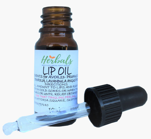 Cold Sore Lip Oil - Famed For Cold Sore Relief Natural Herbal Treatment Vegan
