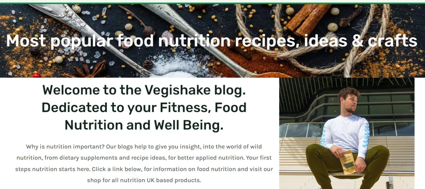 vegishake Organic 8 Mushroom 20:1 Extracts - Chaga Cordyceps Shiitake Reishi Lions Mane Maitake T.T Poria Cocos Complex Blends