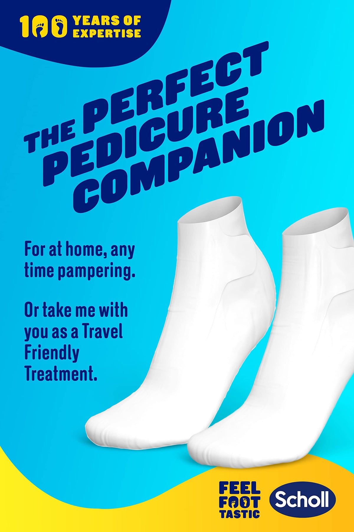 Dr. Scholl's Scholl Expertare Dry Skin Foot Mask - Nourishing Foot Mask with Coconut Oil, Urea, and Shea Butter - Up To 24-Hour Moisture for Dry Foot Skin - 6 Pairs of Foot Mask Socks