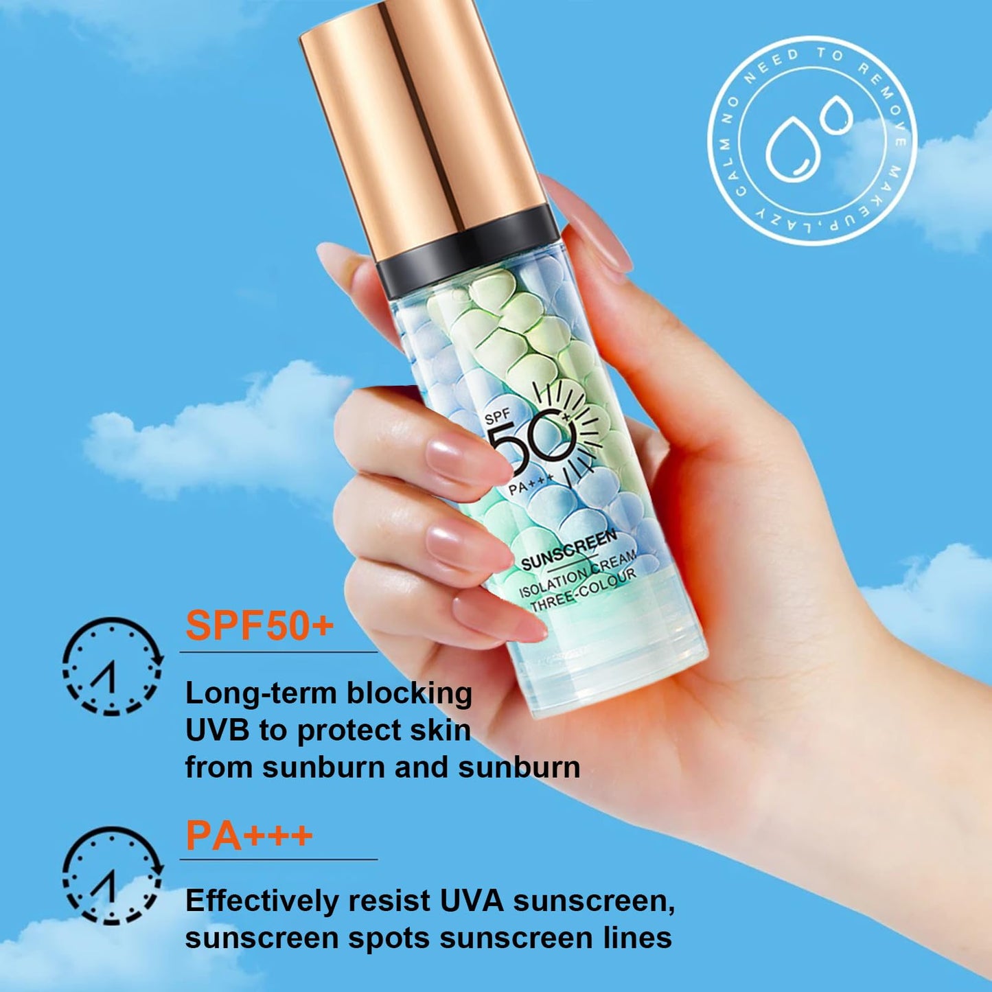 MrCuvaryas Primer Makeup with SPF 50, Hydrating Face Primer, Makeup Primer for Face, One Step Colour Corrector Primer,Waterproof & Long Lasting, SPF 50 UVA & UVB Protection Immediately