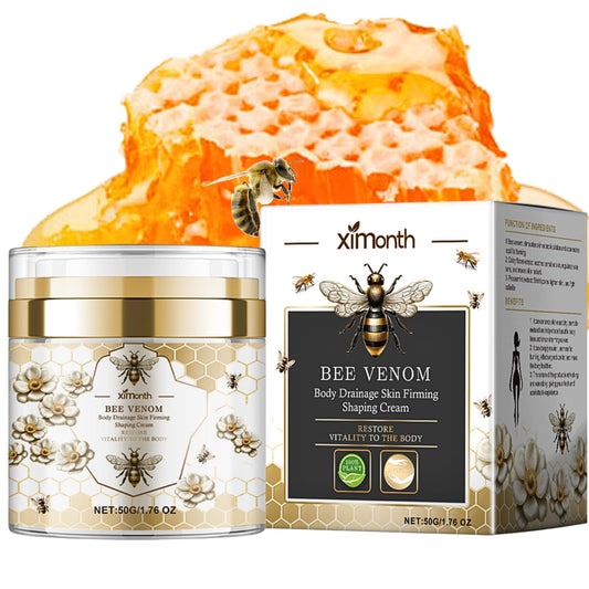 IZBEAUVO Bee Venom Skin Firming Body Cream, Skin Tightening Cream Body, Bees Firming Moisturizing Cream, Cellulite Cream For Firmer & Recovered Skin, Luxury Bee Venom Slimming Cream, Natural Bee Venom Cream