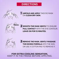 L'Oreal Paris Revitalift Filler Hyaluronic Acid and Caffeine Plumping and Brightening Eye Sheet Mask