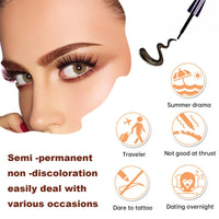 SHEBEEDO Peel Off Eyebrow Tint Gel, Brown Tattoo Brow Peel Off Eyebrow Dye,Semi-Permanent Colour,Anti SmudgeWaterproof Tattoo Brow Tint, Brow Gel Lasts Up to 3 Days