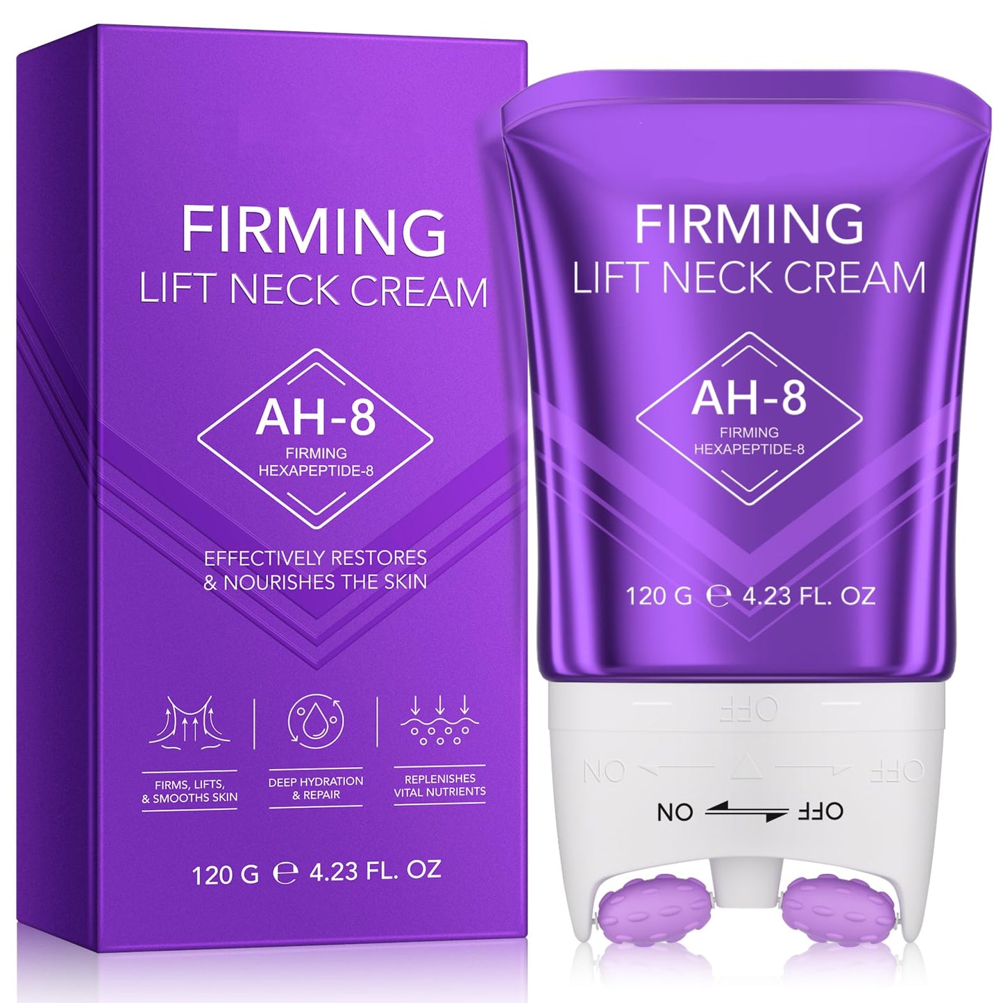 Tamiodfo AH8 Firming Neck Cream, Reduces Neck Lines, Moisturizes, Tightens Skin, Improves Elasticity, Suitable for Both Men and Women