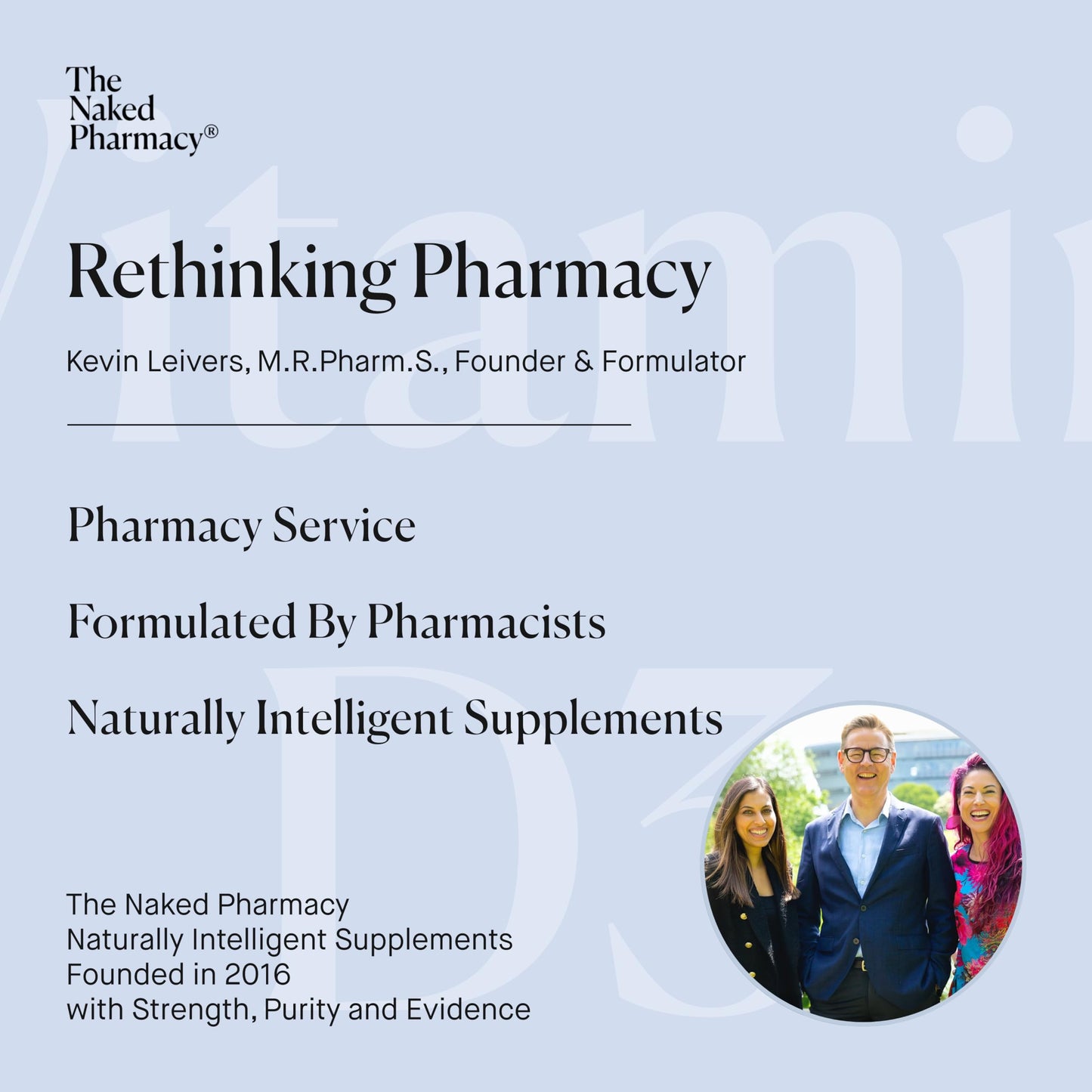 The Naked Pharmacy | Vitamin D3 Supplements | for Immune System | Bones, Joints & Teeth | with Natural Prebiotic Baobab | High Strength | No Additives | Vegan | 60 Capsules