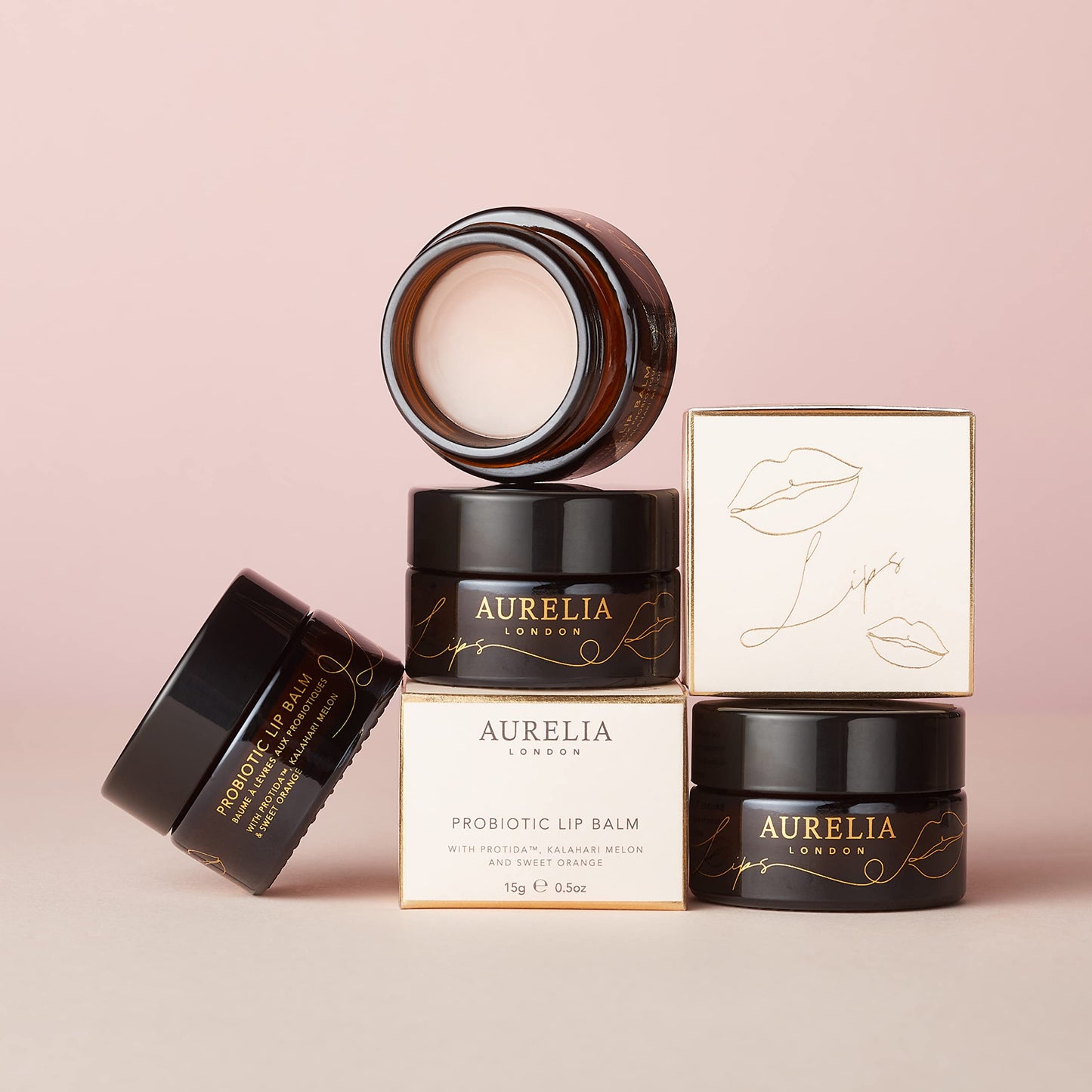 Probiotic Lip Balm | Ultimate Probiotic to Hydrate and Repair | Supports Anti Ageing | Made from Natural Ingredients | Suitable for Sensitive Skin | Aurelia London 15g