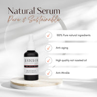 JustGlow Pure Coffee Oil 50ml Hydrating Face Serum for Women – Natural Face Moisturiser, Collagen Booster, and Glow Serum All-in-One Skincare Set for Dry and Oily Skin
