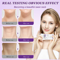 Ledeak Neck Creams for Firming Roller, Moisturizing Collagen Neck Tightening Cream, Anti Aging Lifting Body Moisturizer with Roller, Anti Wrinkle Collagens Neckcream, Reduces Wrinkles & Double Chin