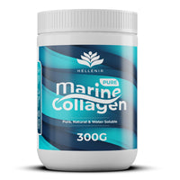 Pure Hydrolysed Marine Collagen Powder 300gram | Natural | Unflavoured | Type 1 and 3 | All 9 Aminos | Maintains Joints, Bones, Tendons, Muscles | Supports Skin, Hair, Nails | 60 Servings