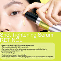 Tongyend Retinol Skin Booster Serum 30ml - Retinol Serum for Face 0.1% Pure Retinal with Peptides, Korean Anti-Aging Serums for Wrinkles, Pore Minimiser, Vegan & Fragrance-Free