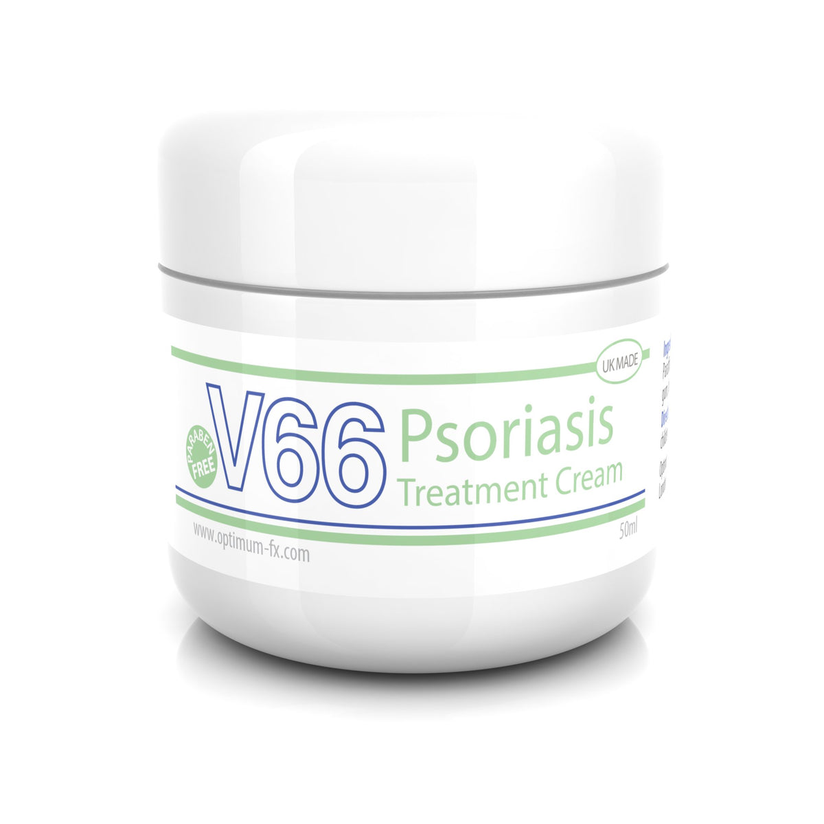 V Series Creams V66 Psoriasis Treatment Cream UK Made Paraben and Cruelty Free - 50g