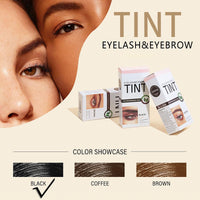 NatrLuxe Black Eyebrow & Eyelash Tint Kit – Long-Lasting 8-Week Color, Waterproof & Smudge-Proof. Mild Formula For Sensitive Skin. Instant Full Brows & Luscious Lashes. Easy Application, 14ml