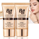 Ruojiar 2pcs BB Cream Light,SPF 50+ Gold Snail Sunscreen,BB Cream Medium,Tinted Moisturiser Face Women,BB Cream Tinted Moisturizer with SPF,Hydrating BB Cream Foundation,Color Correcting Cream(Natural)