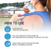 2Pcs Anti Chafe Stick, Water & Sweat Proof Balm for Friction, Prevent Thigh Rashes & Sports Chafing, Dryness & Long-Lasting Protection, Anti-Friction Cream, Anti-Chafing Stick for Active Lifestyles