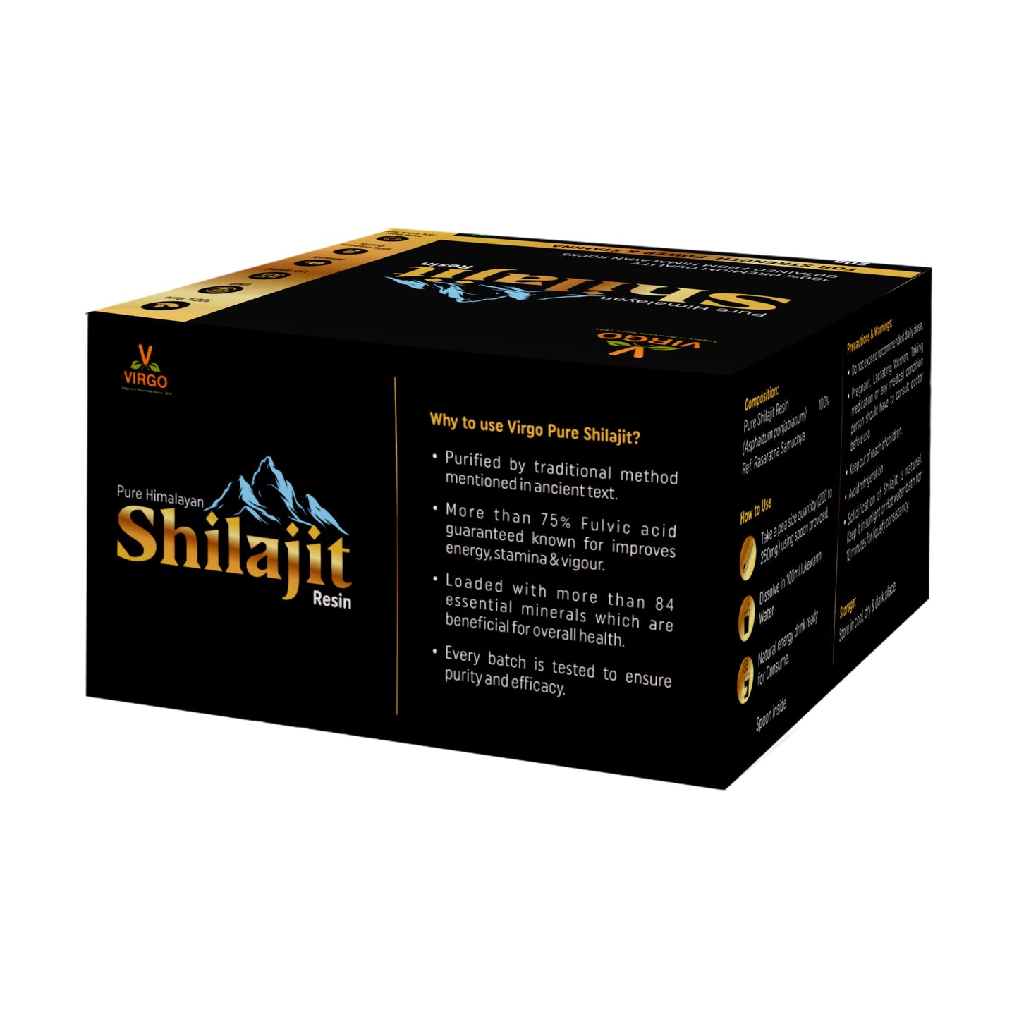 MAWANS Shilajit Resin, Original Himalayan Shilajit 50g - 100% Pure, Rich in Fulvic & Humic Acid, Minerals, Immune System & Vitality Booster, Vegan (Pack of 1)