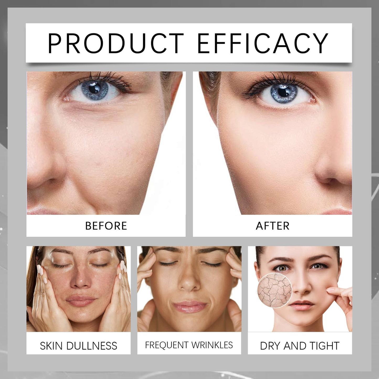 MINSHZEE 100g Face Tightener No-Filter Primer,Fac/e Tigh/tener Anti Wrinkle Firming Cre/am,Instant Fir/mx Temporary Fa/ce Tightener,Skin Tightening Cream for F/ace Li/ft,Instant face tightening cream