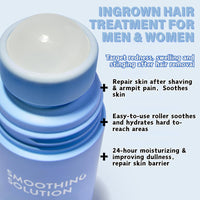 IZBEAUVO 2pcs Razor Bump Smoothing Solution Ingrown Hair Treatment with BHA AHA - High Roller Ingrown Tonic for Underarms Abdomen - Ingrown Hair Serum for Men & Women