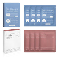 RuverLand Bio Collagen Face Mask 8 PCS, Collagen Real Deep Overnight Masks, Deep Hydration, Reduce Wrinkles, Elasticity Improvement, Night Treatment for Youthful Skin