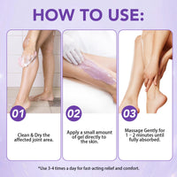 Joint Massage Gel, Soothing Massage Cream for Joint Activities, Knees, Lumbar, Neck, Back, Hands and Feet, Light-Weight & Easliy Spread for Post-Workout, Long-time Sitting|100g/3.53Oz