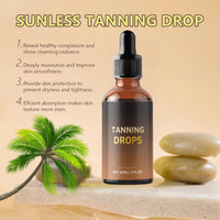 Sunless Tanning Drops,Moisturizing Tanner for Face and Body,Tans without Sun,Sunbed Tanning Accelerator,Tan Enhancers & Accelerators,Sunbed Tanning Lotion,Tan Moisturiser,Enhance Natural Skin Tone